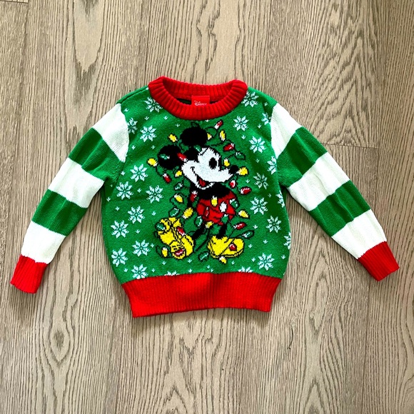 Disney Christmas Sweater Mickey Mouse | Size 18M - Picture 1 of 4
